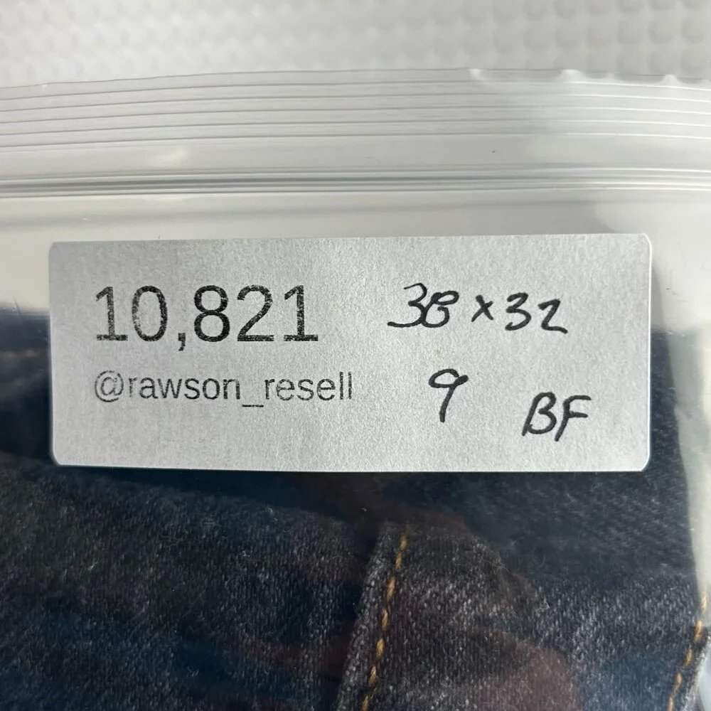 Levi's 501XX Black Denim Jeans 38x32 Cotton Straight‎ Fit Button Fly Riveted Y2K
